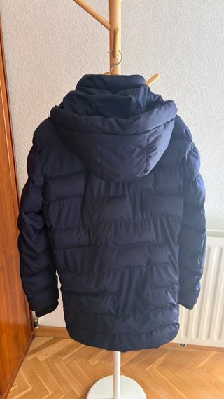 Plumas grueso azul Zara