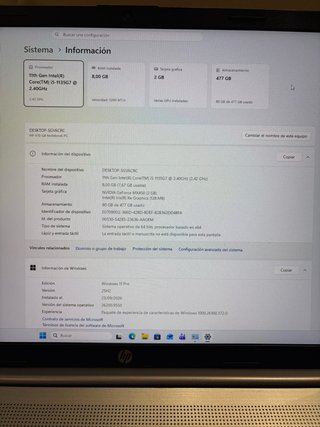 PORTATIL HP 470 G8 i5 11ª COMO NUEVO