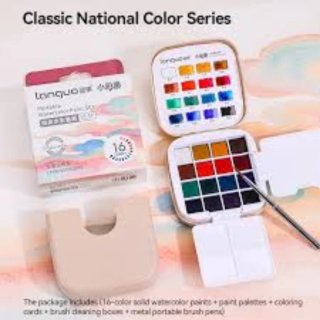 Kit de Acuarelas Portátil Languo 16 Colores