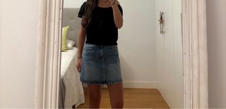 Falda vaquera azul