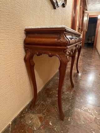 Recibidor Luis XV de Madera con Mármol