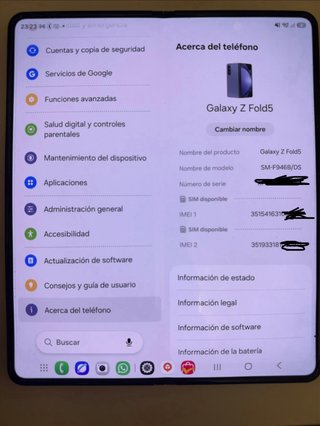 Galaxy Z Fold 5 512gb Azul