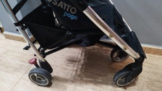 Silla de paseo azul
