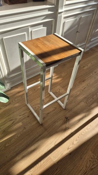 Taburete alto madera y metal