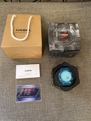 Reloj Casio G-Shock Transparente Azul