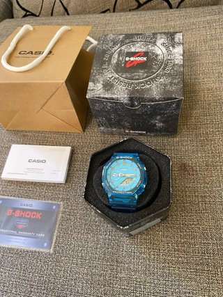 Reloj Casio G-Shock Transparente Azul