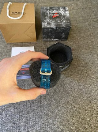 Reloj Casio G-Shock Transparente Azul