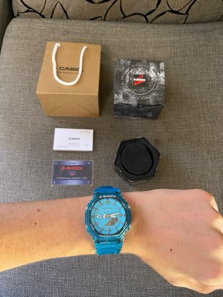 Reloj Casio G-Shock Transparente Azul