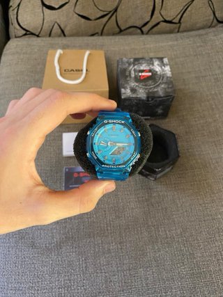 Reloj Casio G-Shock Transparente Azul