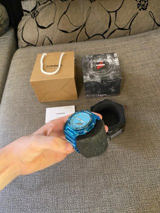 Reloj Casio G-Shock Transparente Azul