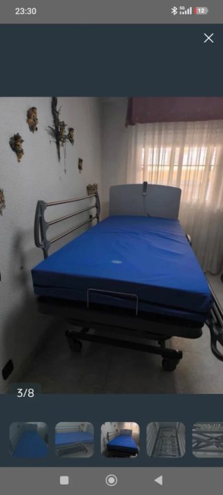 Cama geriátrica elevable