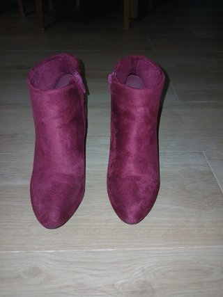 Botines de tacón Marypaz granates