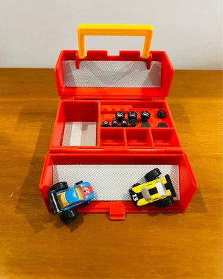 Taller Micro Machines Rojo Caja Roja y 2 Coches