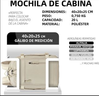 Mochila RAYKONG Beige