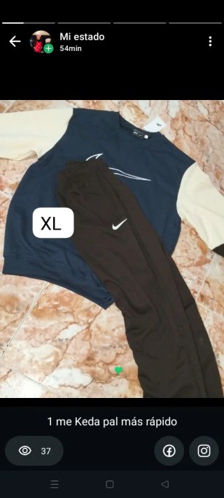 Conjunto deportivo Nike XL