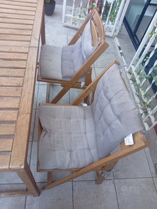 Conjunto Mesa Terraza IKEA ÄPPLARÖ + 4 Sillas