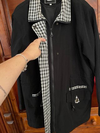 Chubasquero negro talla XXXL Couture