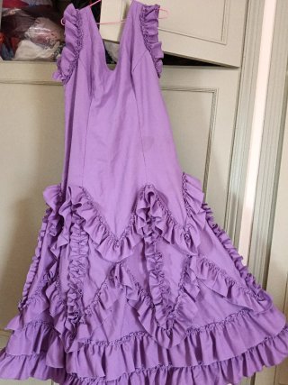 Traje de flamenca morado talla 44