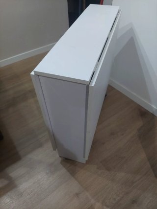 Mesa de Comedor Plegable Blanca