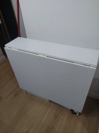 Mesa de Comedor Plegable Blanca