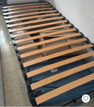Somier madera  metal De 90,vendo junto con colchón