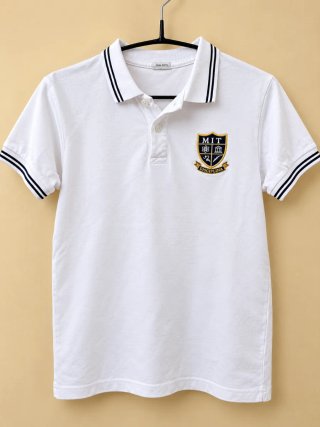 Polo Blanco MIT School Málaga Talla 8