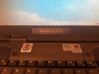 Vintage Toshiba Satellite 4070CDT Windows 98 Retro
