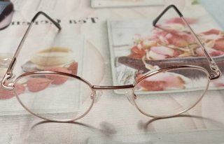 Montura Gafas Redondas Metal Vintage