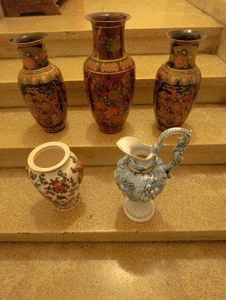 Set di 5 vasi decorativi