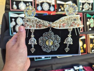 Conjunto Baturra Artesanal Traje Regional mostaza