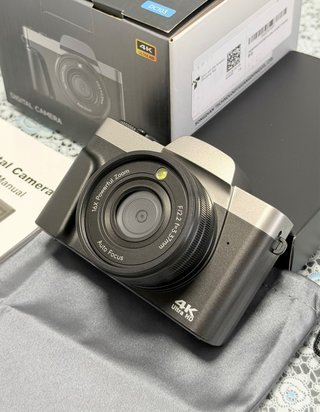 Camara Digital 4K 64MP WiFi Pantalla Abatible 180°