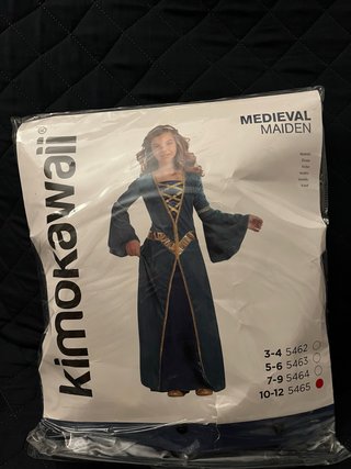 Disfraz Medieval Niña Talla 10-12