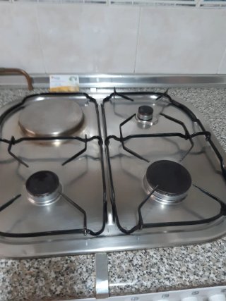 Cocina de gas acero inoxidable