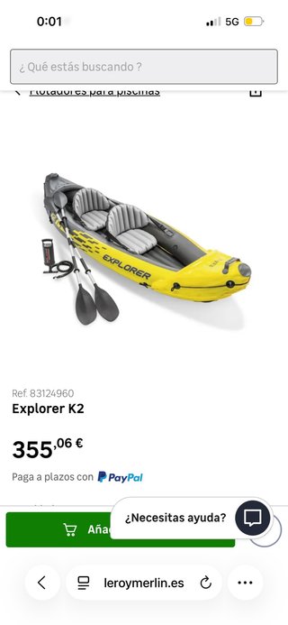 Kayak Explorer K2 para 2 personas
