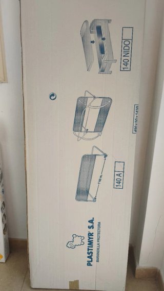 Barandilla protectora para cama 140 cm