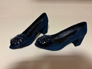 Zapatos Joya Ante Alma en Pena Azul Talla 38
