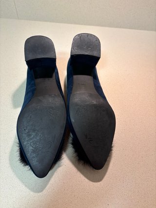 Zapatos Joya Ante Alma en Pena Azul Talla 38