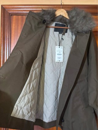 Trench Zara ZW Collection tipo Barbour