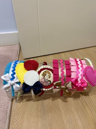 Lote diademas niña lazos y accesorios