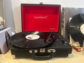 Tocadiscos Maletín Sunstech PXR6SBT