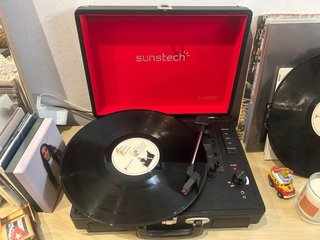 Tocadiscos Maletín Sunstech PXR6SBT