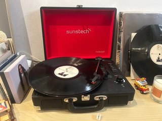 Tocadiscos Maletín Sunstech PXR6SBT
