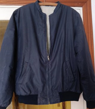 Cazadora Bomber Azul Marino Talla XXL