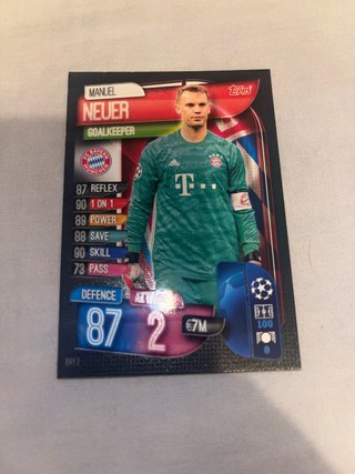 Carta Futbolista Manuel Neuer 2019 Topps