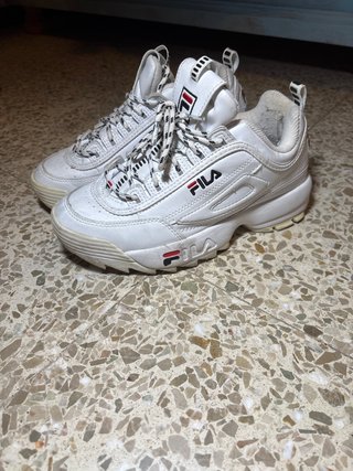 zapatillas fila disruptor blancas