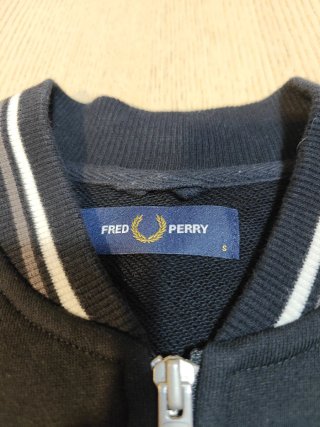 Sudadera Bomber Fred Perry Negra - Talla S