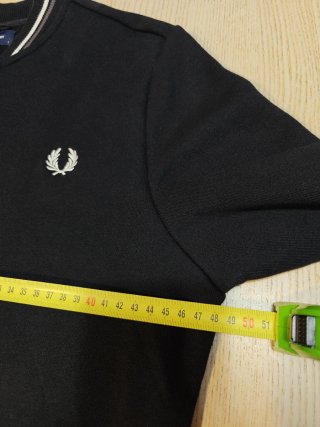 Sudadera Bomber Fred Perry Negra - Talla S