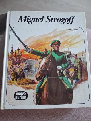 Libro juvenil Miguel Strogoff,Nuevo Auriga