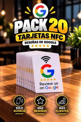 Pack 20 Tarjetas NFC fisicas