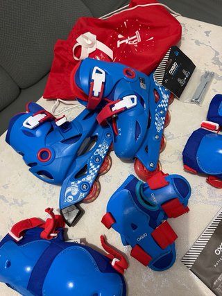 Patines en línea Oxelo con protecciones